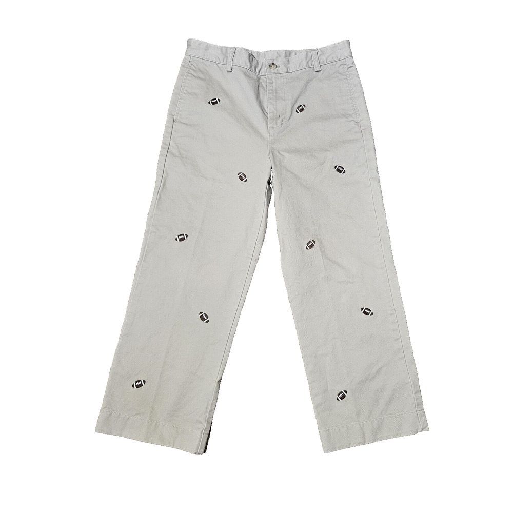 Vineyard Vines Kids Khakis Embroidered Football Pants